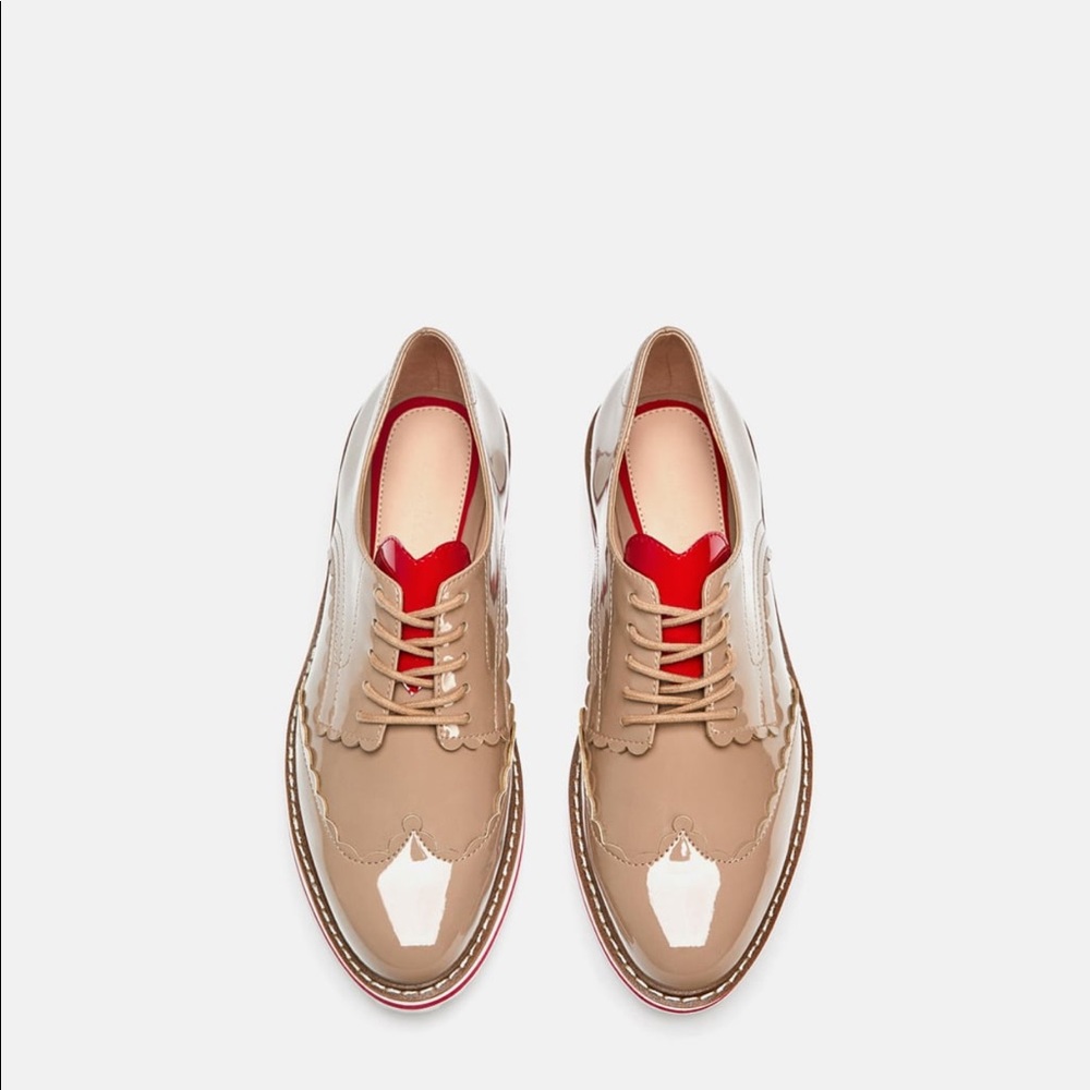 Platform Oxfords with hearts